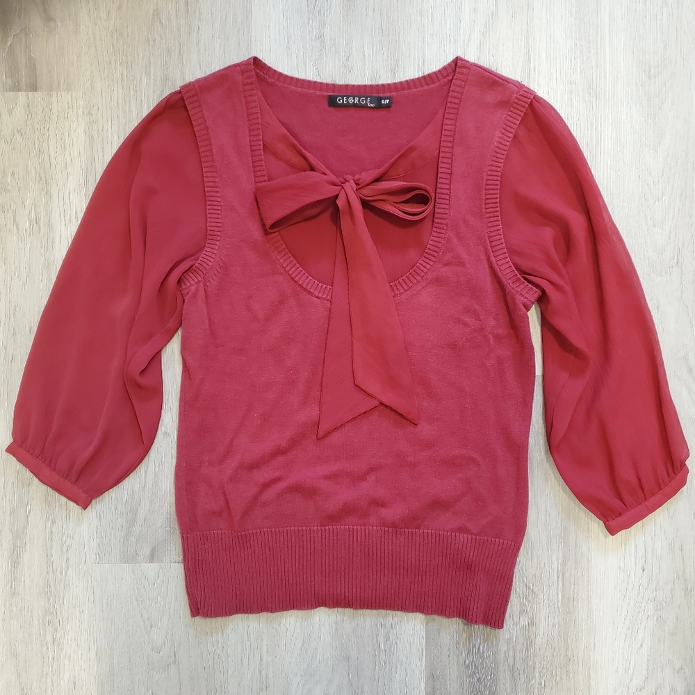 💐5/$35💐 Chic Retro Inspired Sweater Blouse - George - S